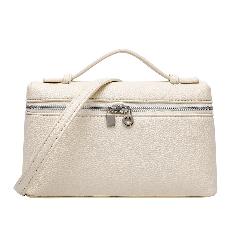 Top Handle Structured - Mini Box Shoulder Bag Faux Leather