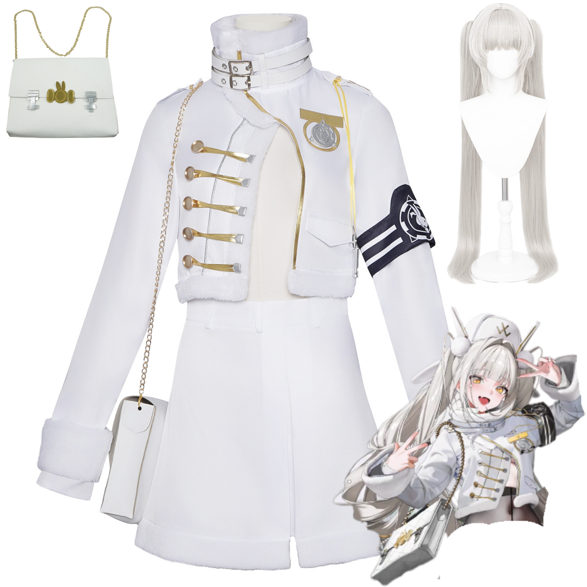 Women Bags Accessories - Anime Game Youk Blanc Cosplay Costume