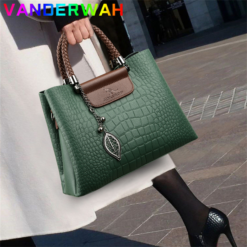 Women Bags Dior - Brand Leather 3 Layers Alligator Crossbody