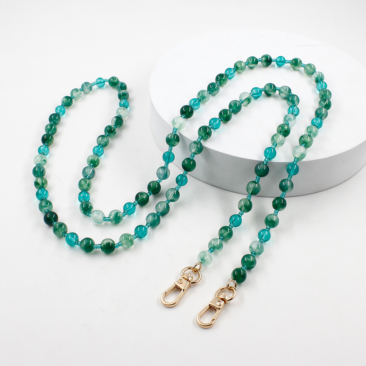 Women Bags Dkny - Women Glass Bead Bag Chain Long