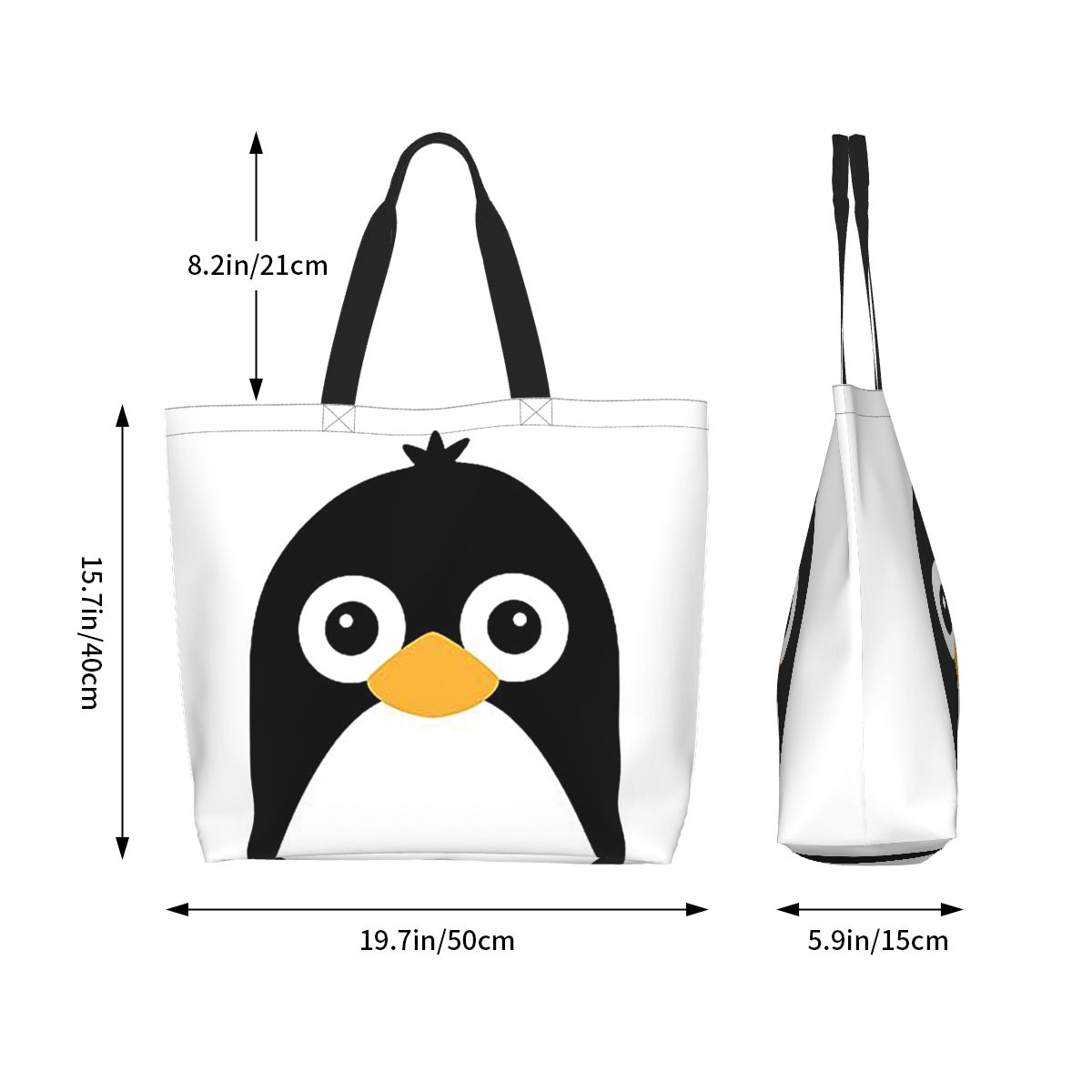 Cute Vector Penguin Shopping T - Women Bags Vector avaliação e preço