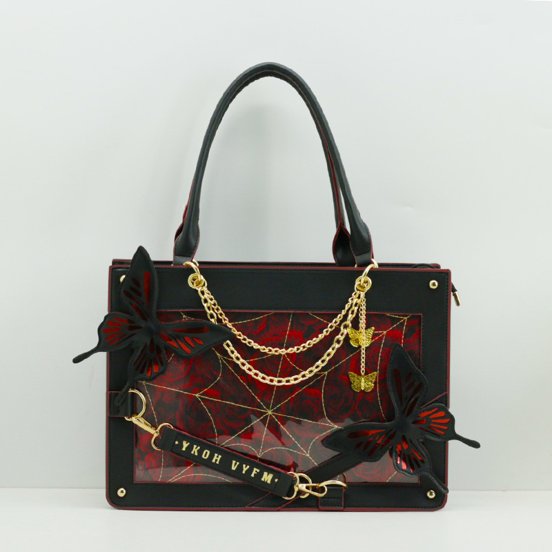 Y2K Dark Gothic Style Butterfl - Women'S Japanese Bags avaliação e preço