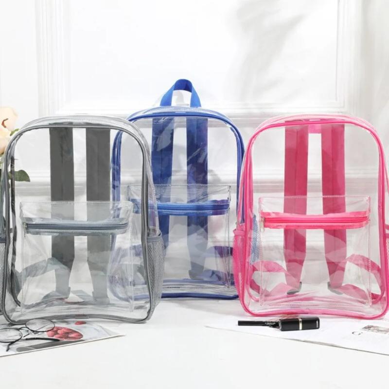 Transparent PVC Outdoor Sports - Women Bags Casual avaliação e preço