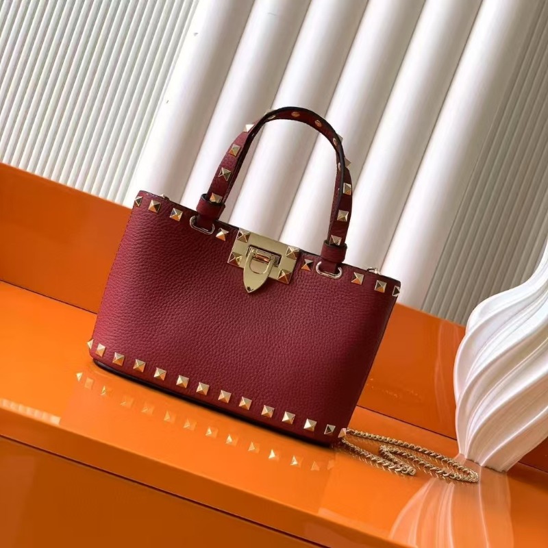 Ladies Studded Satchel Bag Sma - Top Handle Structured avaliação e preço