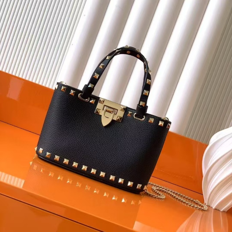 Ladies Studded Satchel Bag Sma - Top Handle Structured avaliação e preço