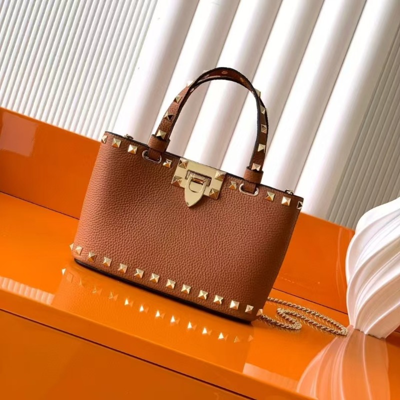Ladies Studded Satchel Bag Sma - Top Handle Structured avaliação e preço