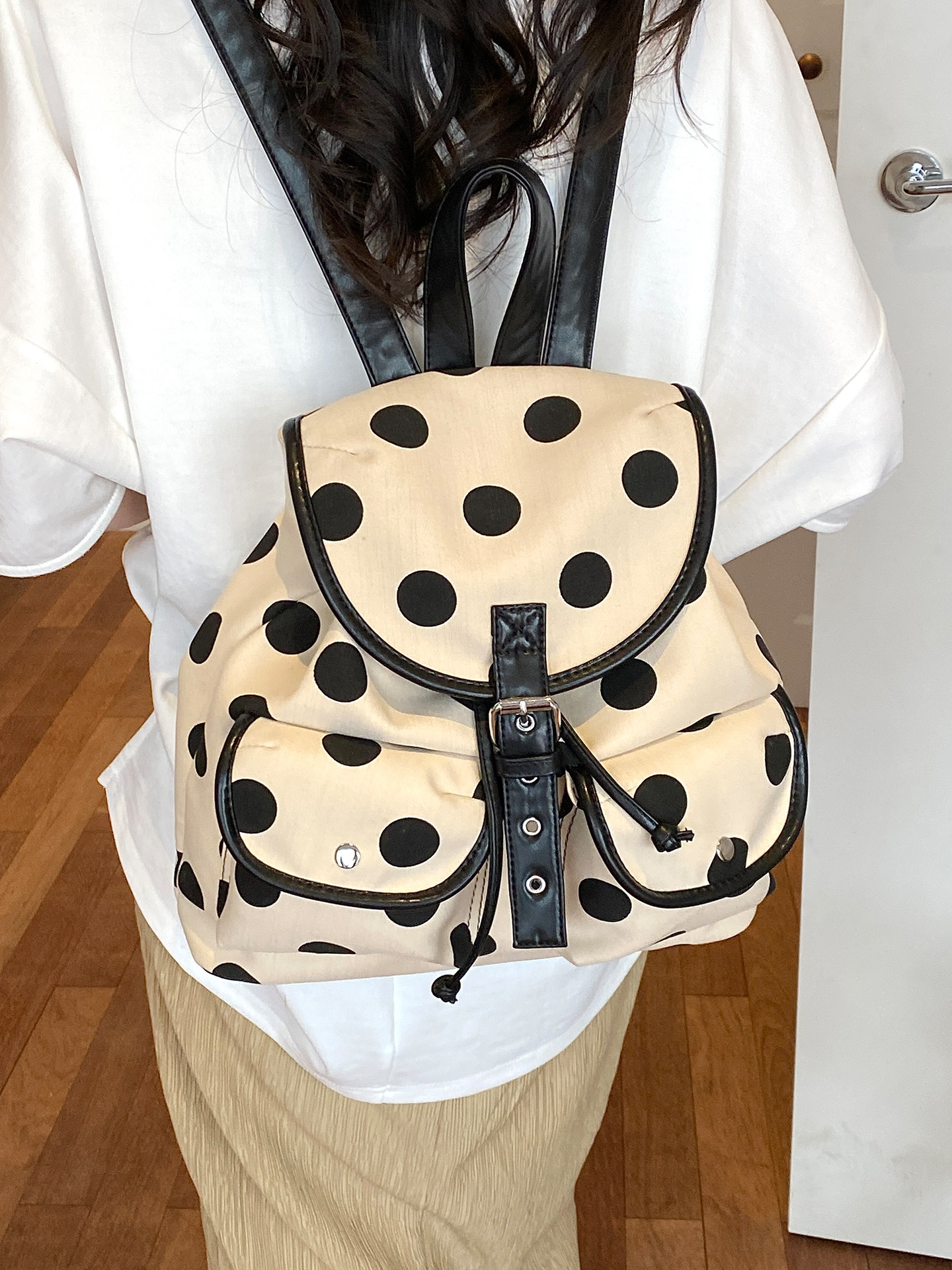 Fashion Polka Dot Backpack Wom - Women Bags In Trend avaliação e preço