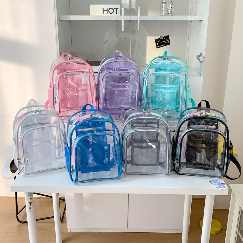 PVC Transparent Zipper Large C - Women Bags For Sale avaliação e preço