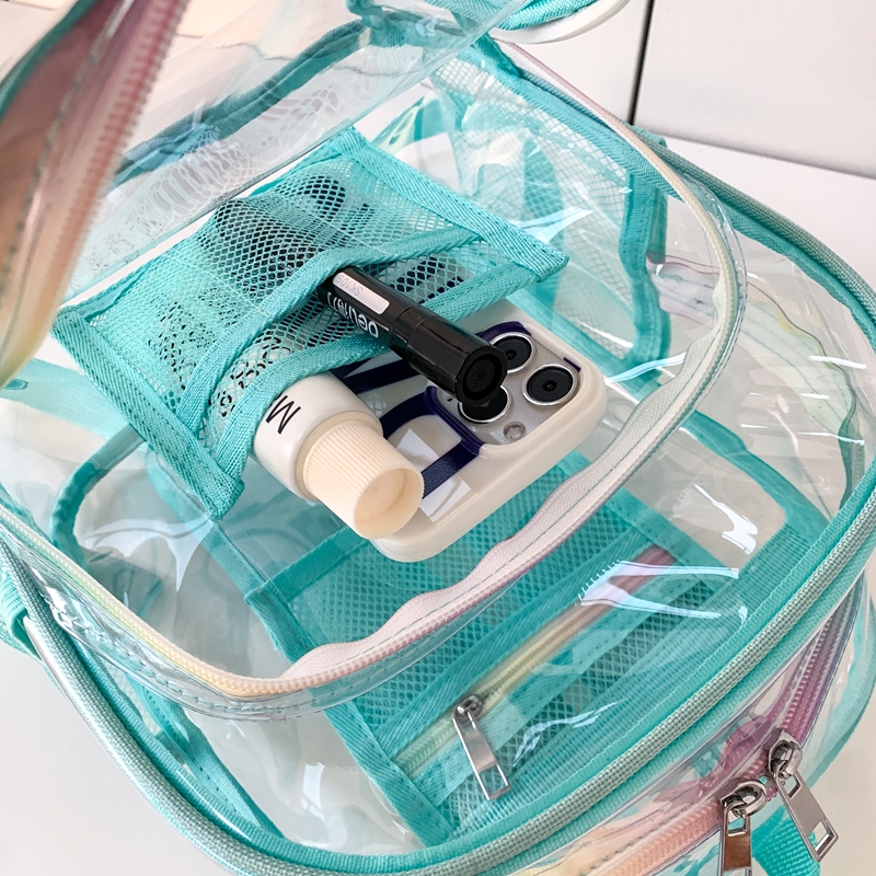 PVC Transparent Zipper Large C - Women Bags For Sale avaliação e preço