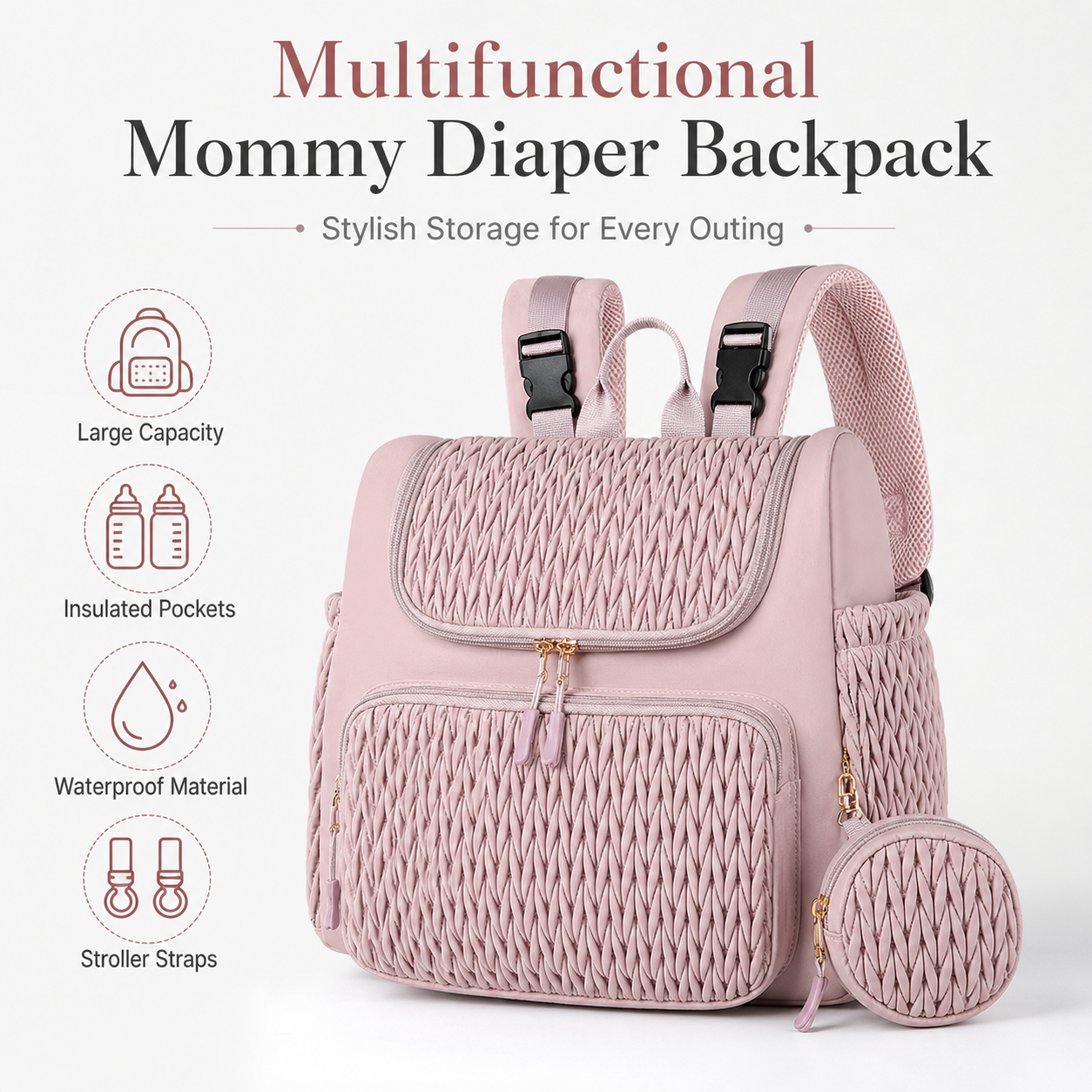 Multifunctional Mommy Diaper B - Women Bags Pk avaliação e preço