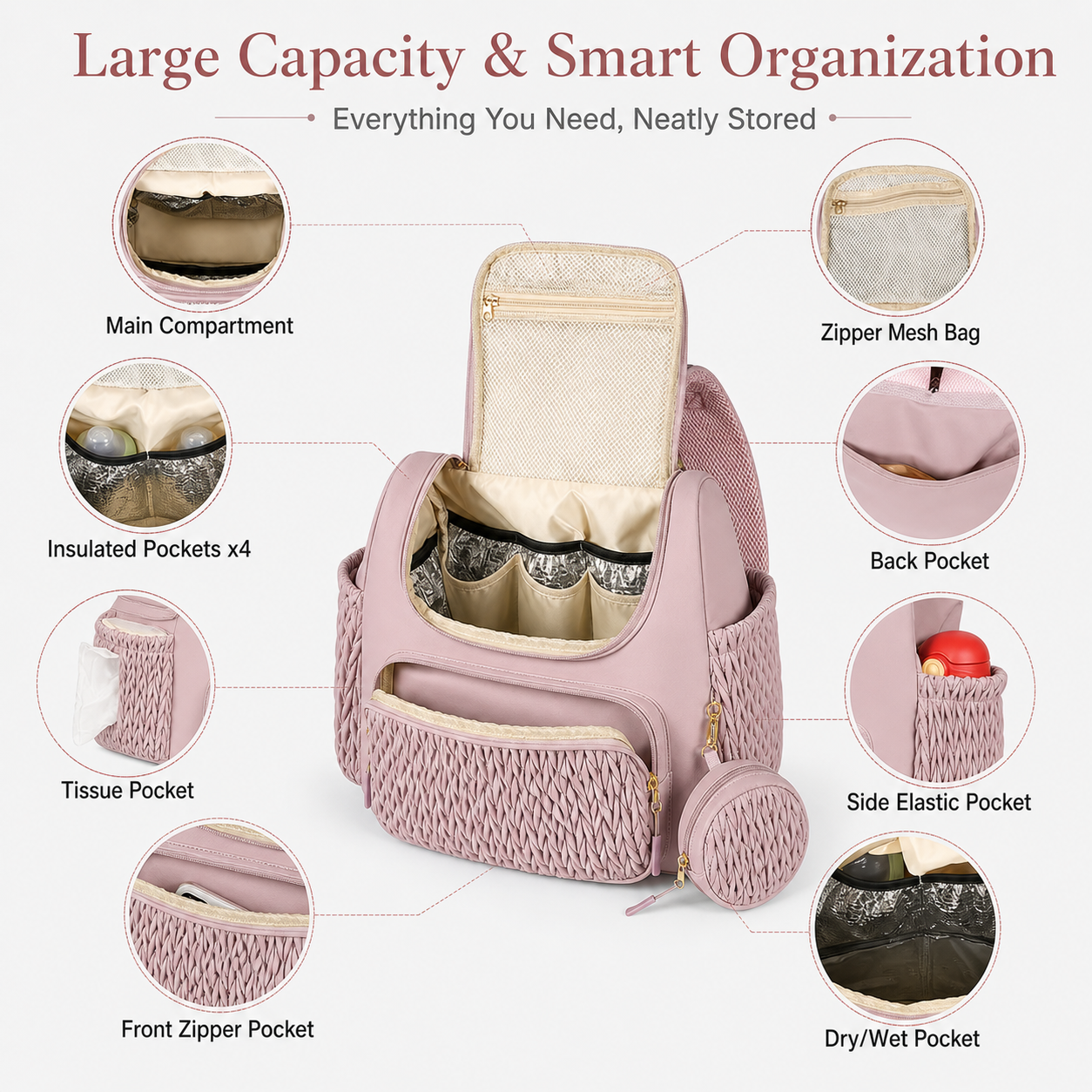 Multifunctional Mommy Diaper B - Women Bags Pk avaliação e preço
