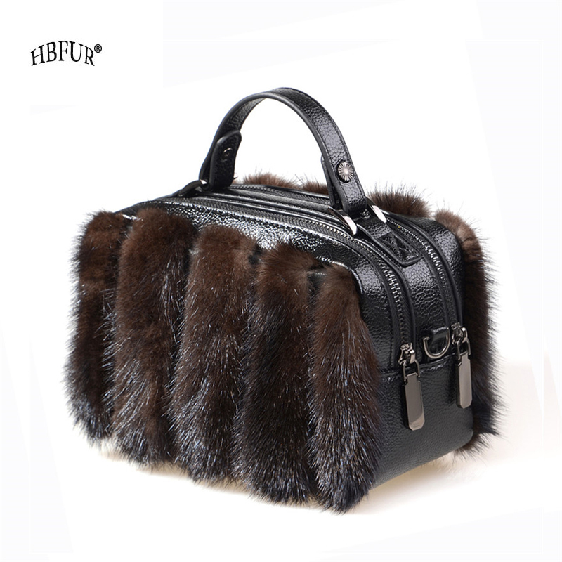 Natural Mink Fur Bag 2026 Cros - Women Bags Pk avaliação e preço