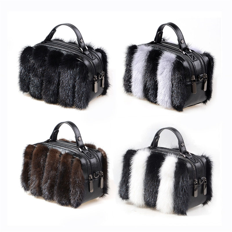 Natural Mink Fur Bag 2026 Cros - Women Bags Pk avaliação e preço