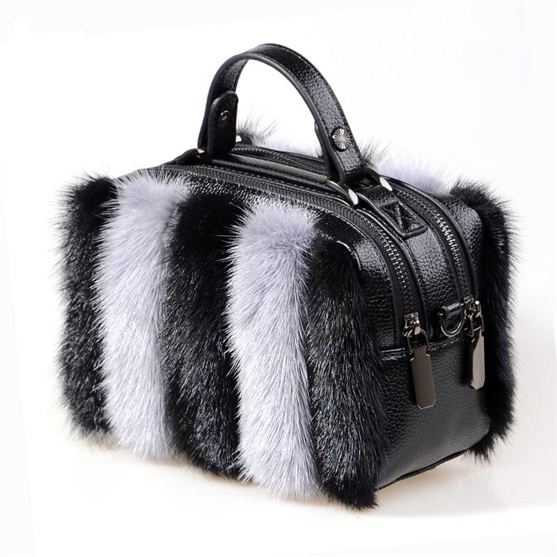 Natural Mink Fur Bag 2026 Cros - Women Bags Pk avaliação e preço
