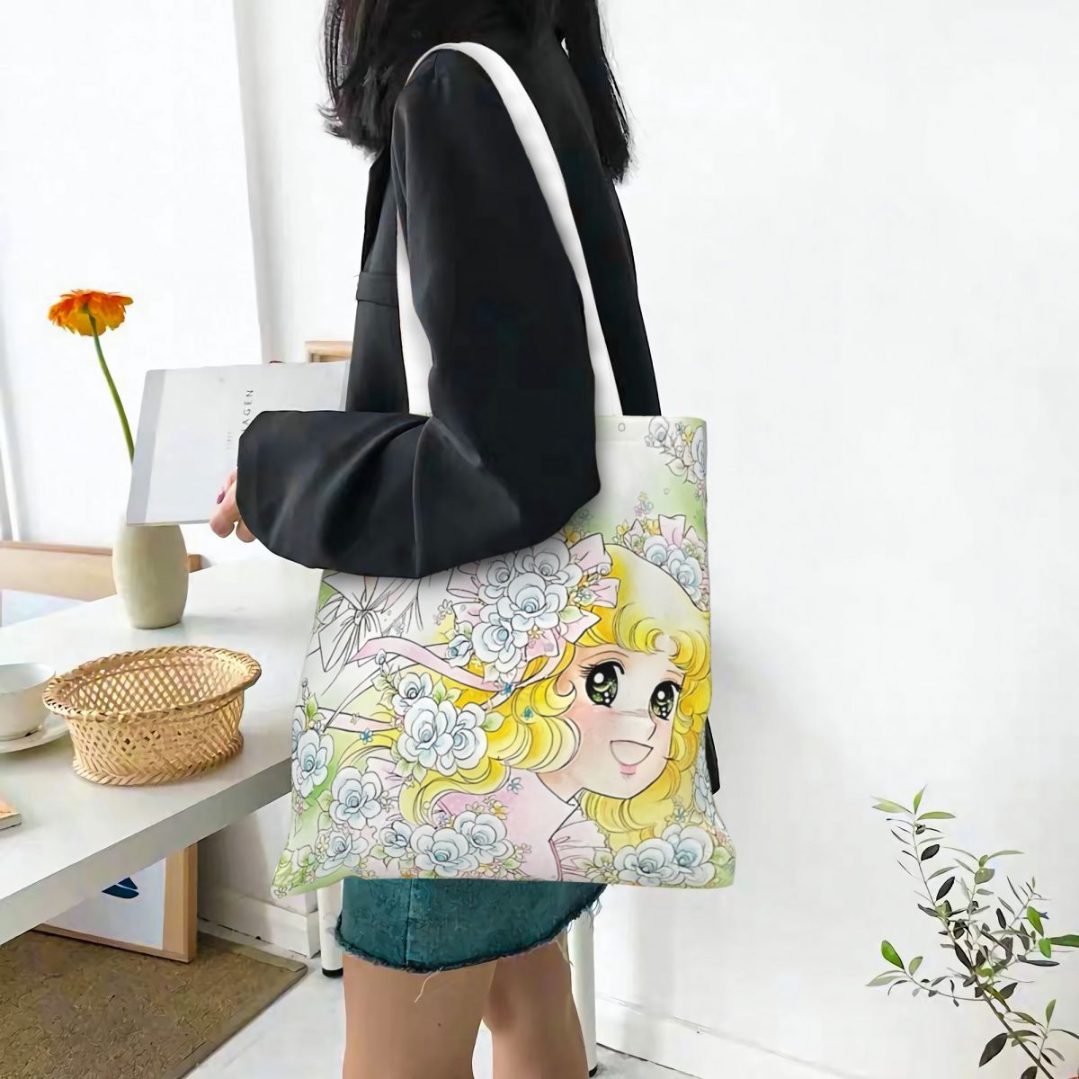 Candy Candy Anime Canvas Tote  - Women Bags In Trend avaliação e preço