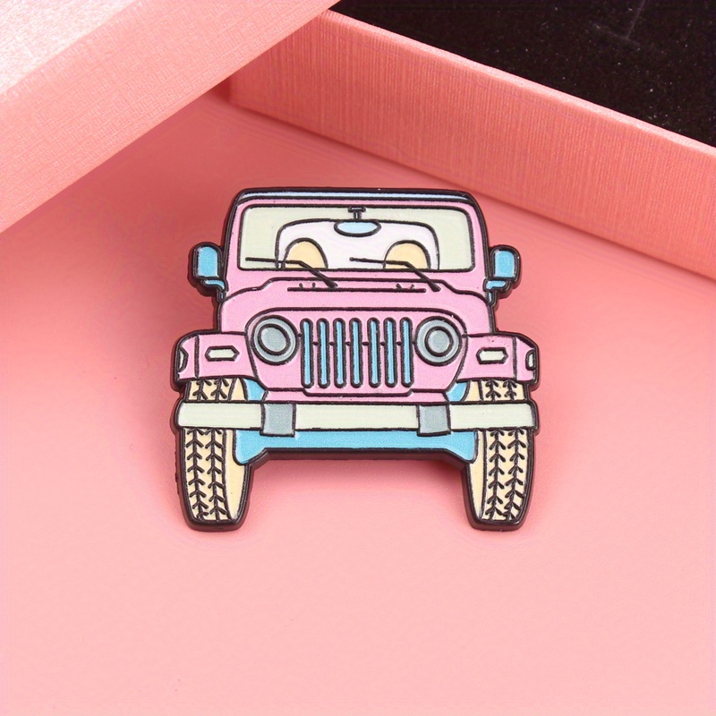 Adorable Pink Jeep Cartoon Ena - Women'S Jeep Bags avaliação e preço
