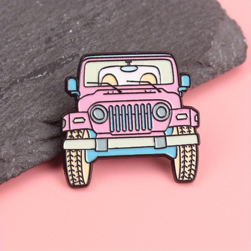 Adorable Pink Jeep Cartoon Ena - Women'S Jeep Bags avaliação e preço