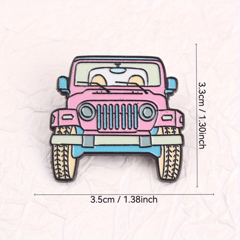 Adorable Pink Jeep Cartoon Ena - Women'S Jeep Bags avaliação e preço