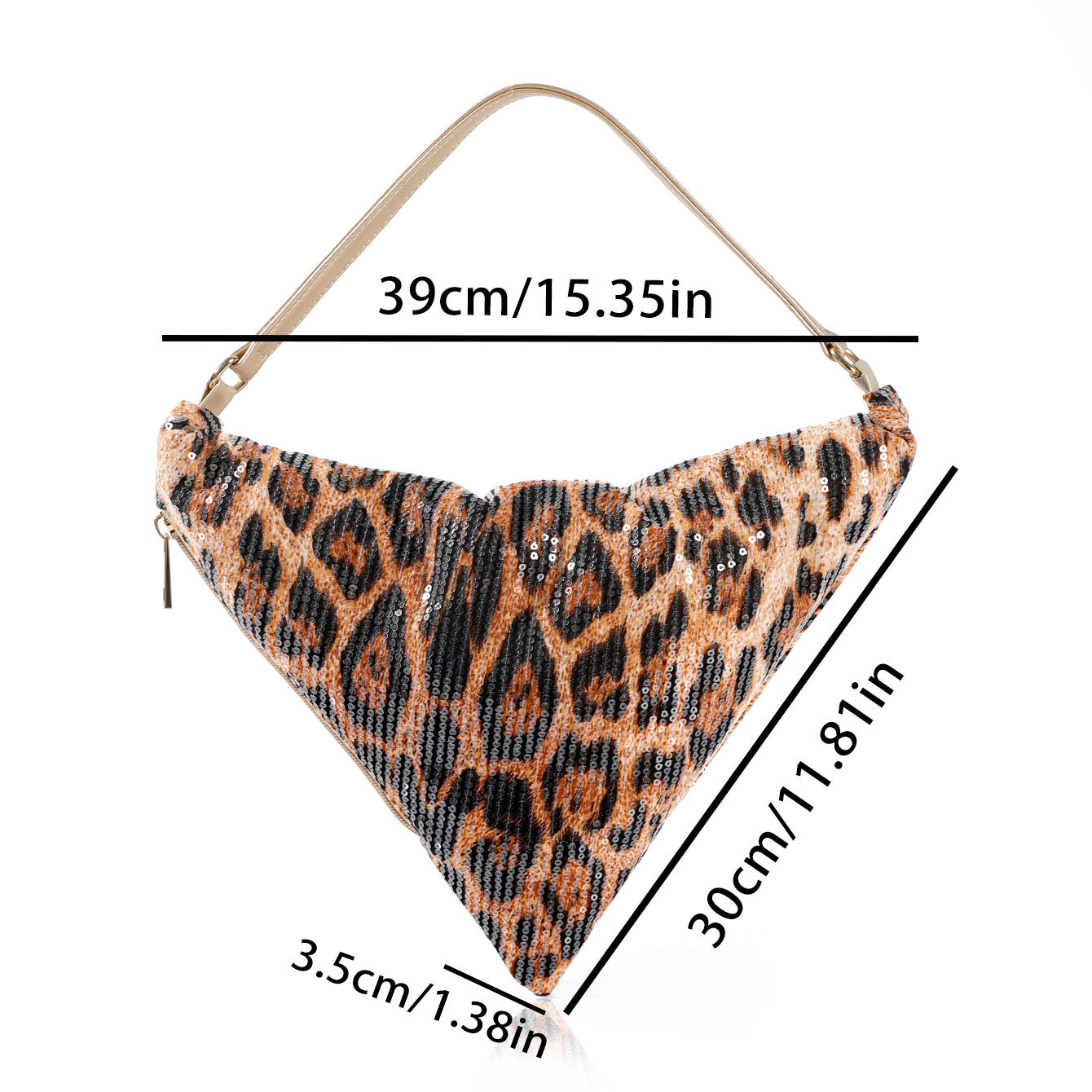 Leopard print crescent bag sho - Women Bags In Trend avaliação e preço