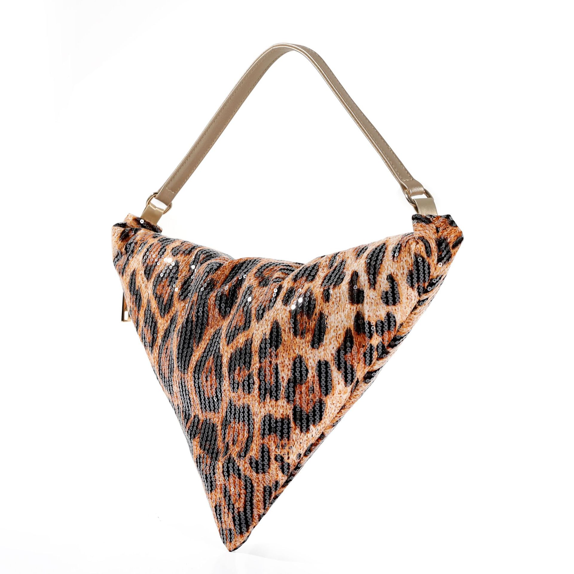 Leopard print crescent bag sho - Women Bags In Trend avaliação e preço