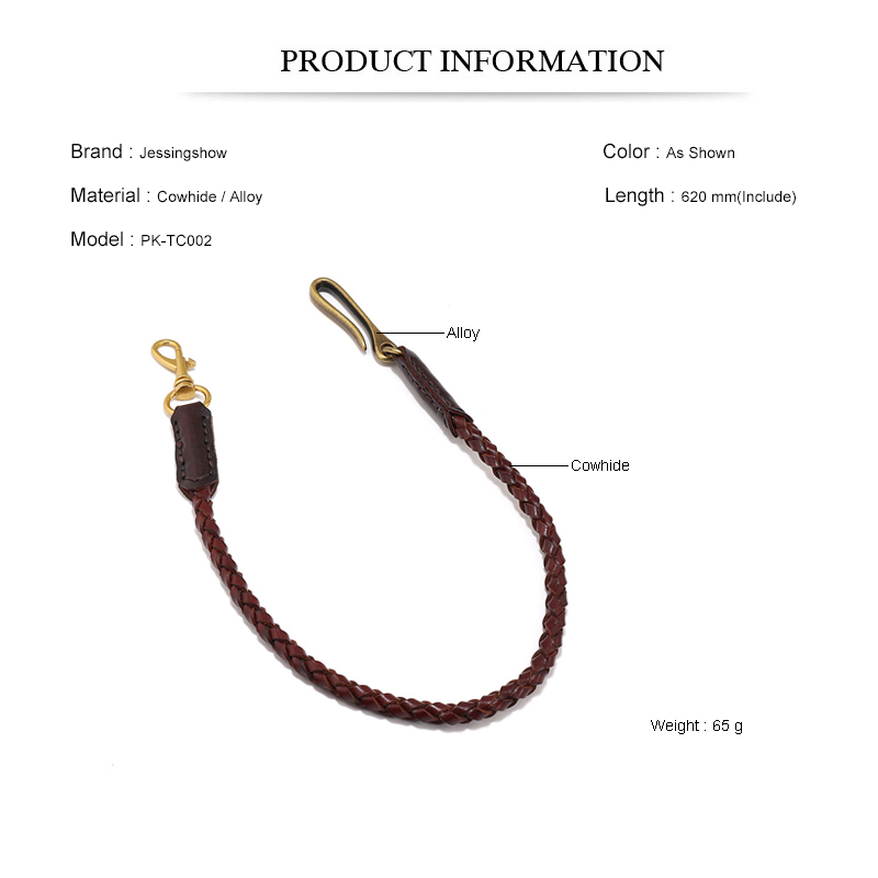 Cowhide Braided Rope Key Rings - Women Bags Pk avaliação e preço