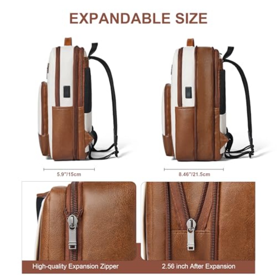 Leather Laptop Backpack for Wo - Women Bags Casual avaliação e preço