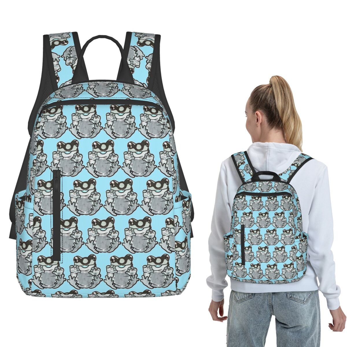 Amazon Milk Frog Blep Backpack - Women Bags Amazon avaliação e preço