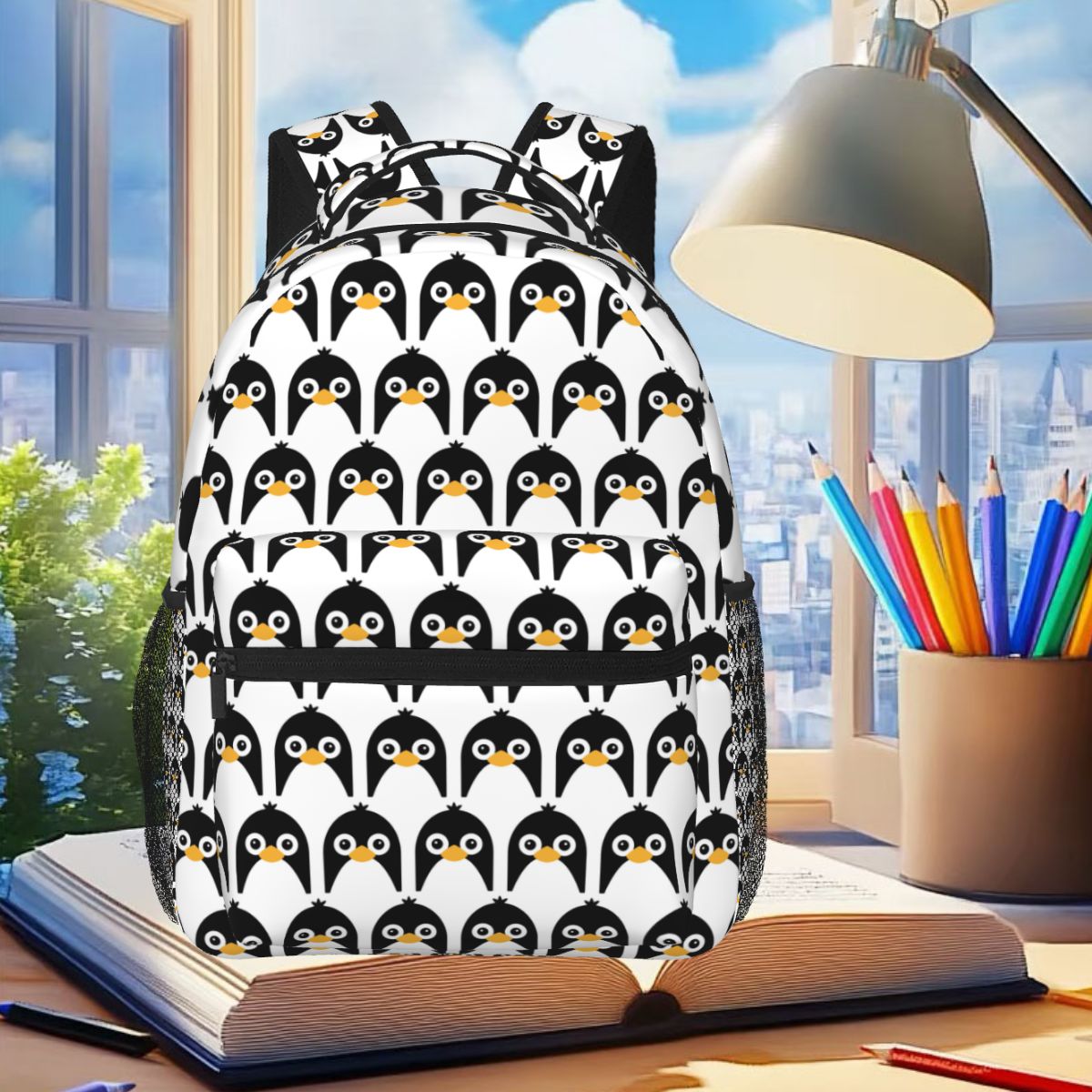 Cute Vector Penguin Backpack S - Women Bags Vector avaliação e preço