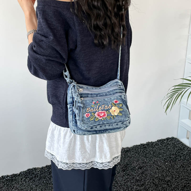 New Lightweight Denim Zipper C - Women Bags For Sale avaliação e preço