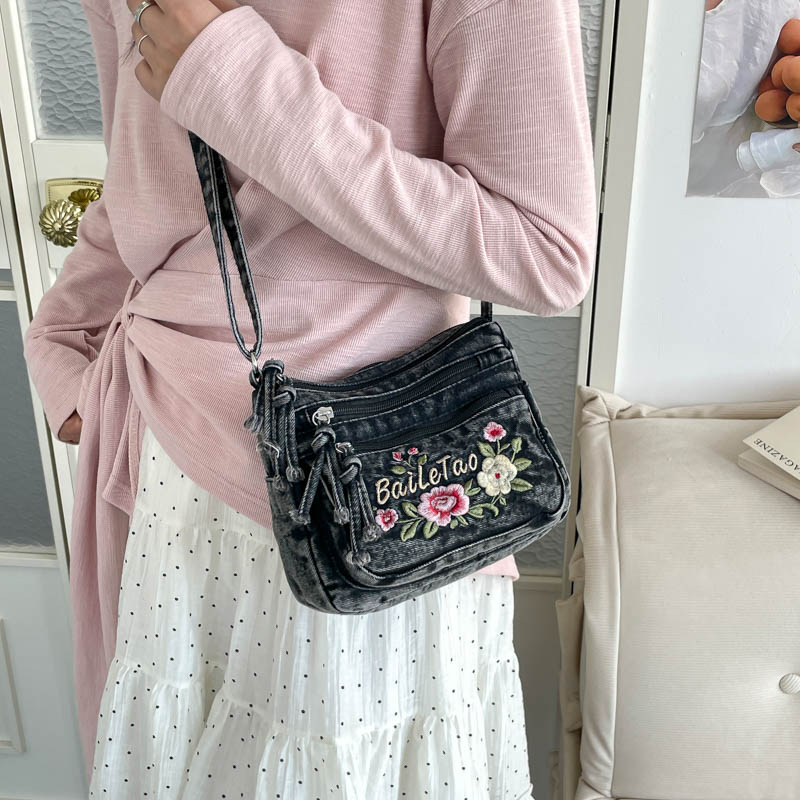 New Lightweight Denim Zipper C - Women Bags For Sale avaliação e preço