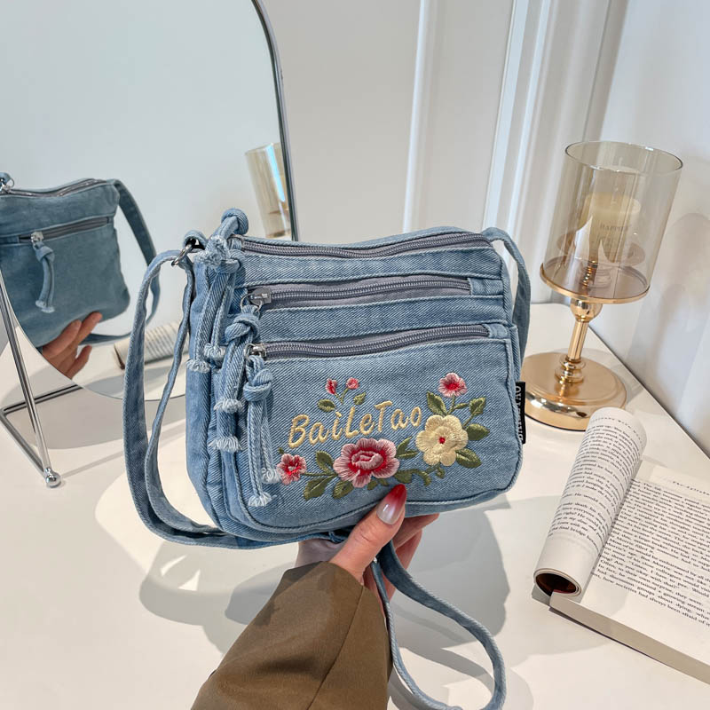 New Lightweight Denim Zipper C - Women Bags For Sale avaliação e preço