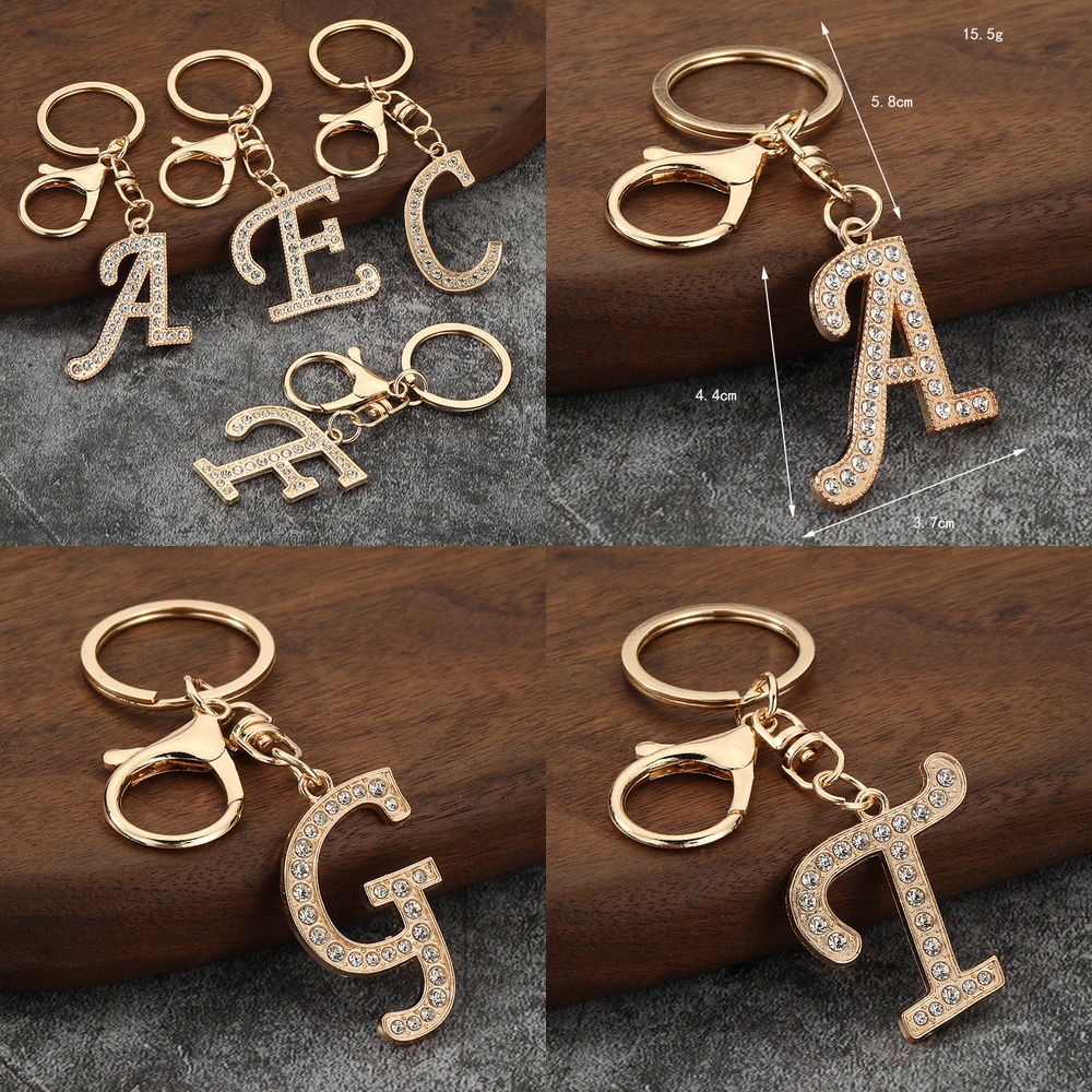 Metal 26 Letter Rhinestone Key - Women Bags Amazon avaliação e preço
