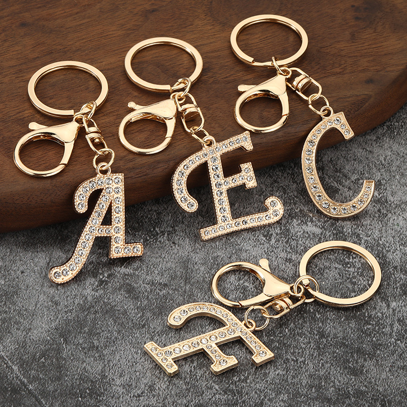 Metal 26 Letter Rhinestone Key - Women Bags Amazon avaliação e preço