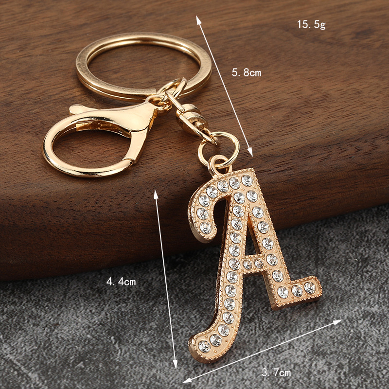 Metal 26 Letter Rhinestone Key - Women Bags Amazon avaliação e preço