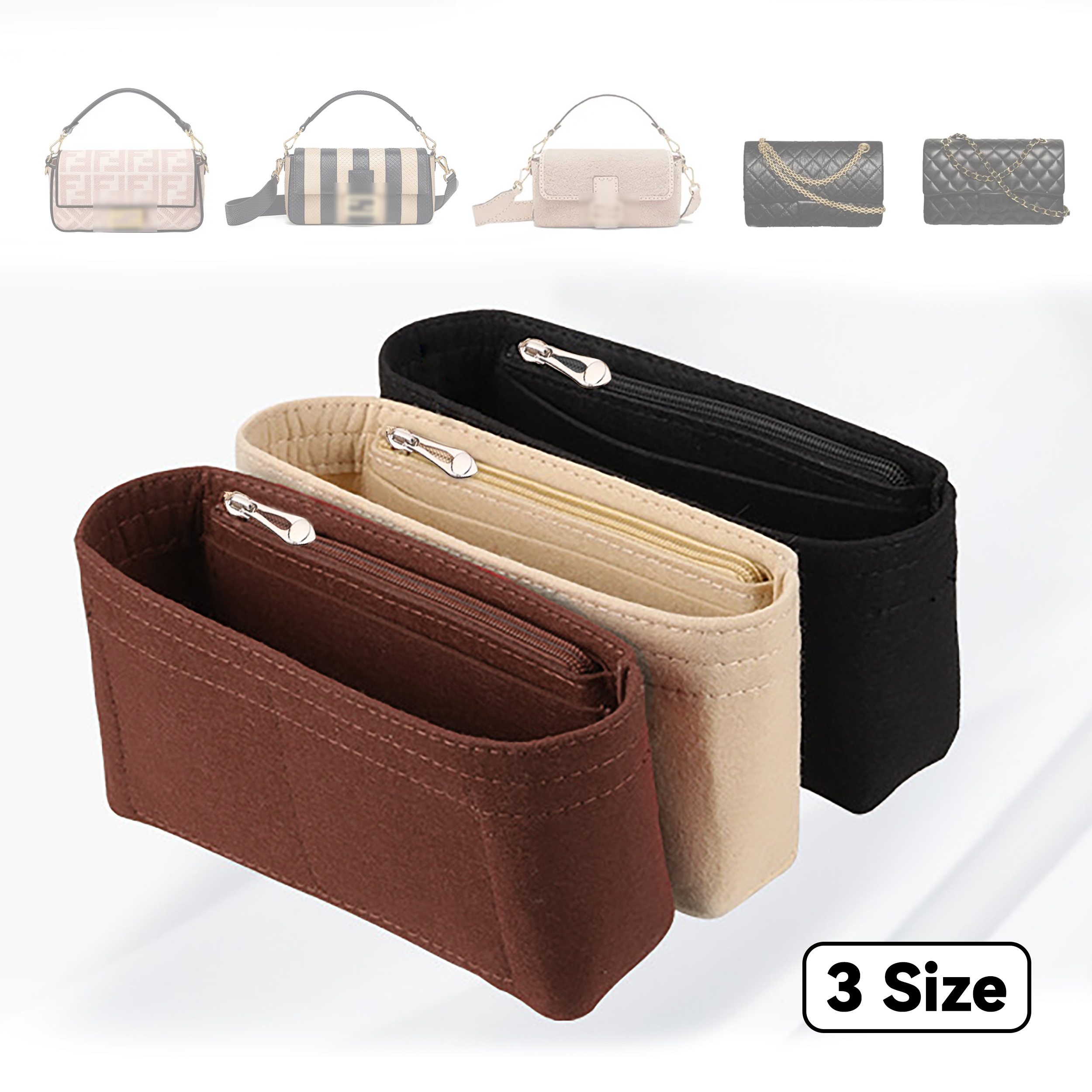 Felt Insert Bag Organizer, Mak - Women Bags Dior avaliação e preço