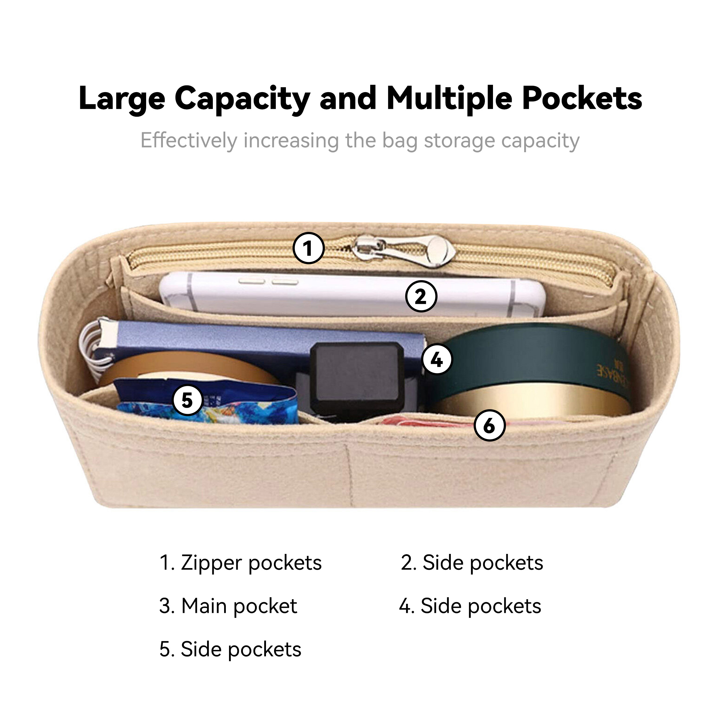 Felt Insert Bag Organizer, Mak - Women Bags Dior avaliação e preço
