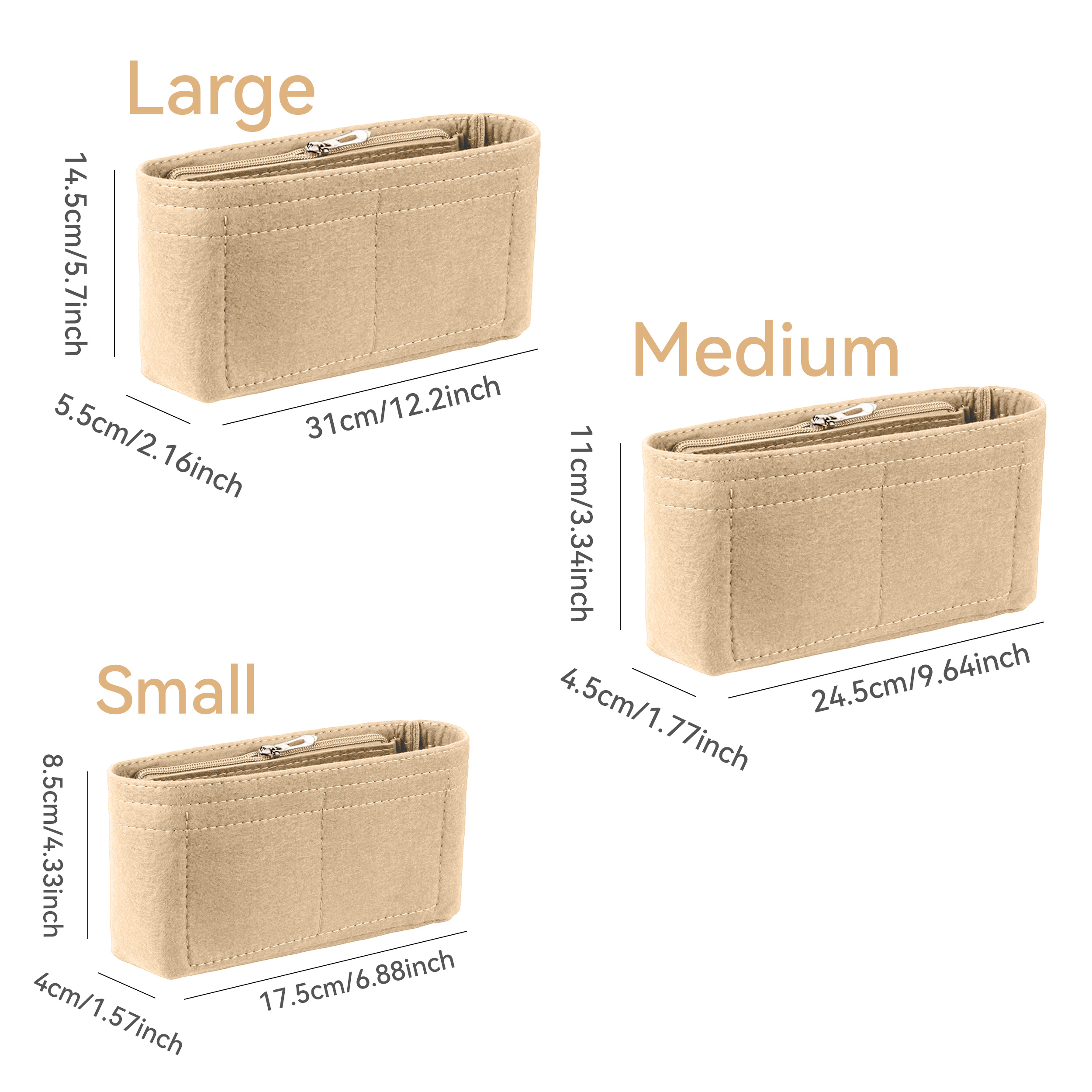 Felt Insert Bag Organizer, Mak - Women Bags Dior avaliação e preço