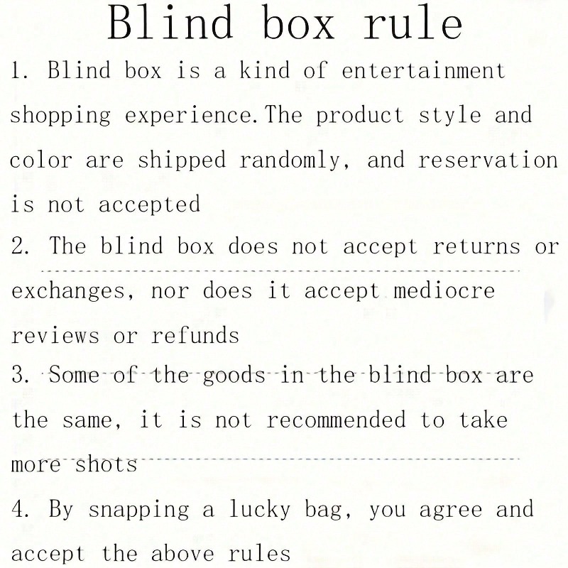 Random Blind Box Mystery Box Q - Women Bags Clearance avaliação e preço