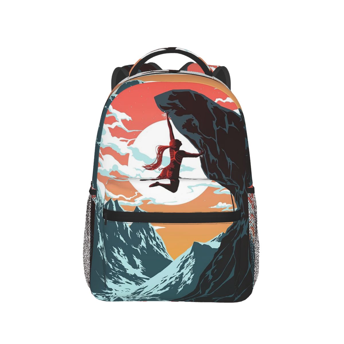 Climbing Girl Vector Art Backp - Women Bags Vector avaliação e preço