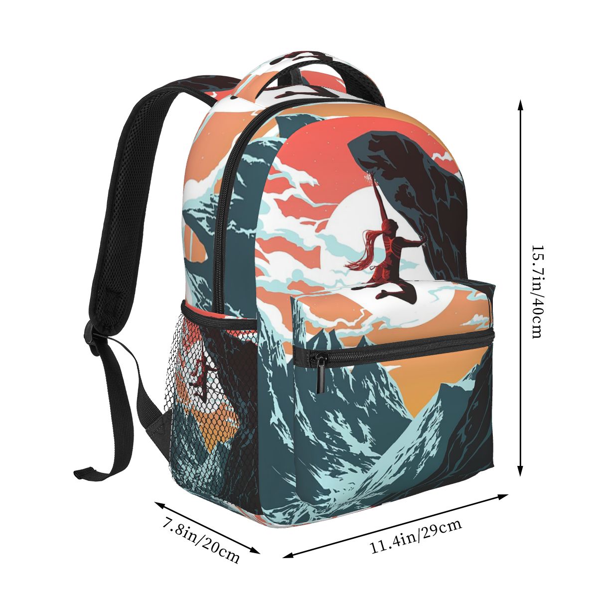 Climbing Girl Vector Art Backp - Women Bags Vector avaliação e preço