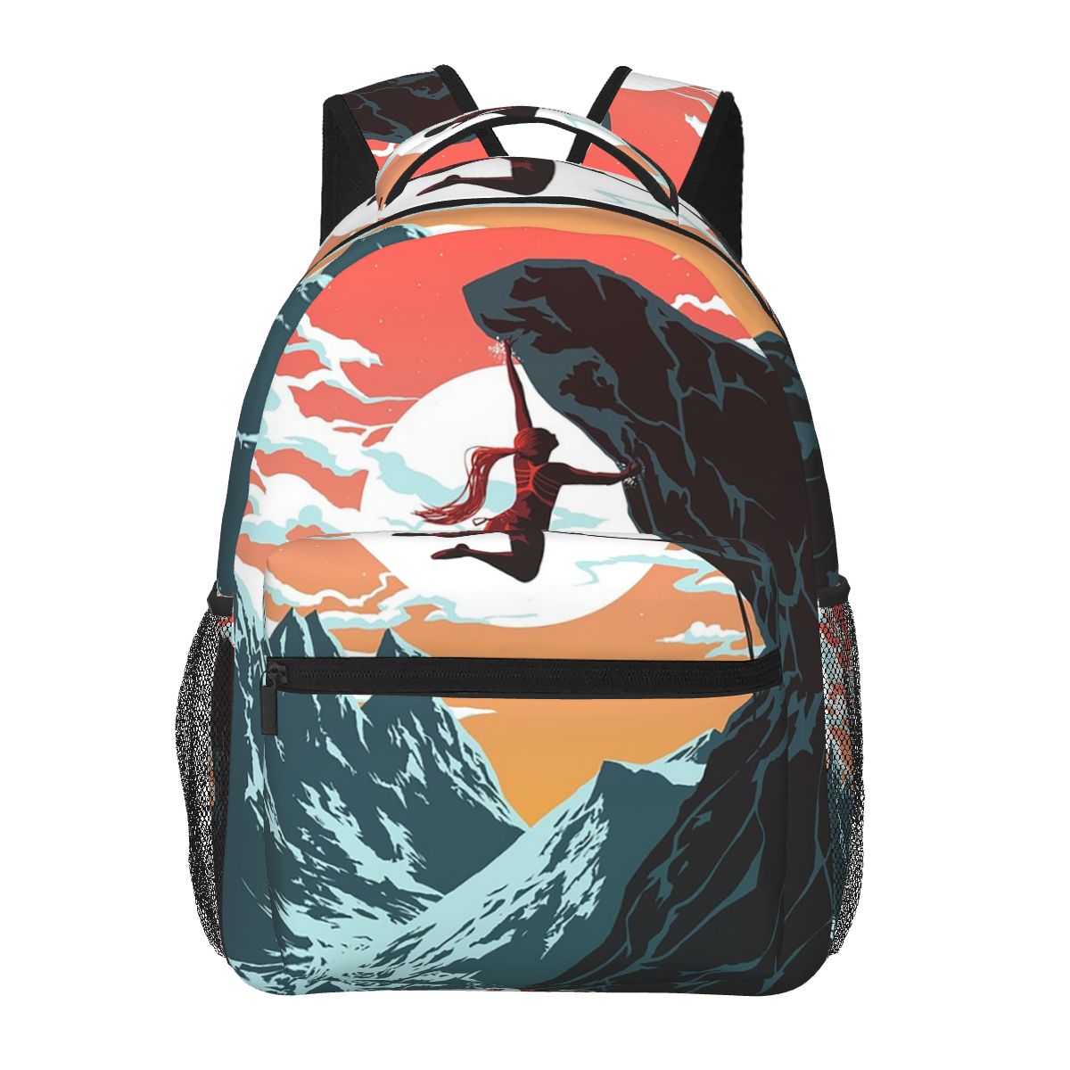 Climbing Girl Vector Art Backp - Women Bags Vector avaliação e preço