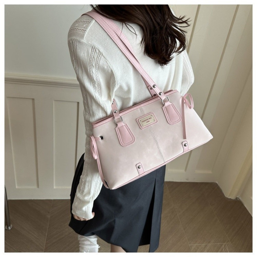 Minimalist Faux Leather Tote B - Top Handle Structured avaliação e preço