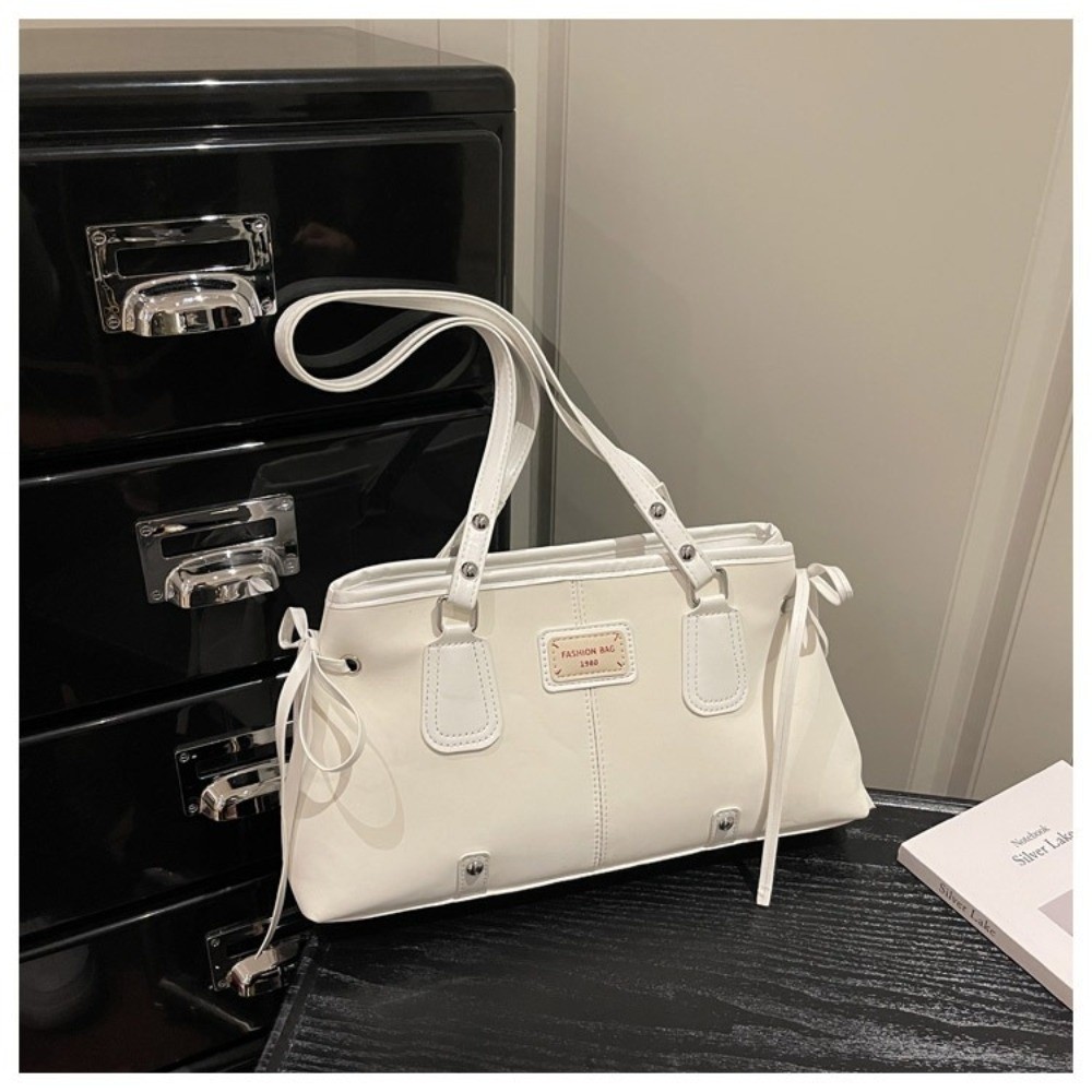 Minimalist Faux Leather Tote B - Top Handle Structured avaliação e preço