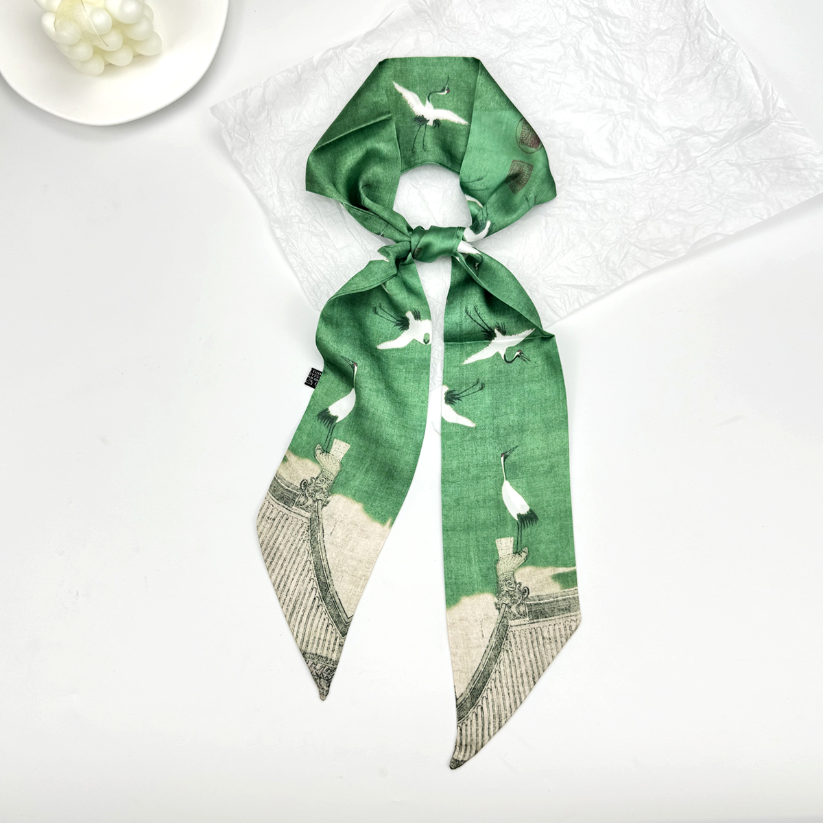 New Ribbon Silk Long Scarf Wom - Women Bags H&M avaliação e preço