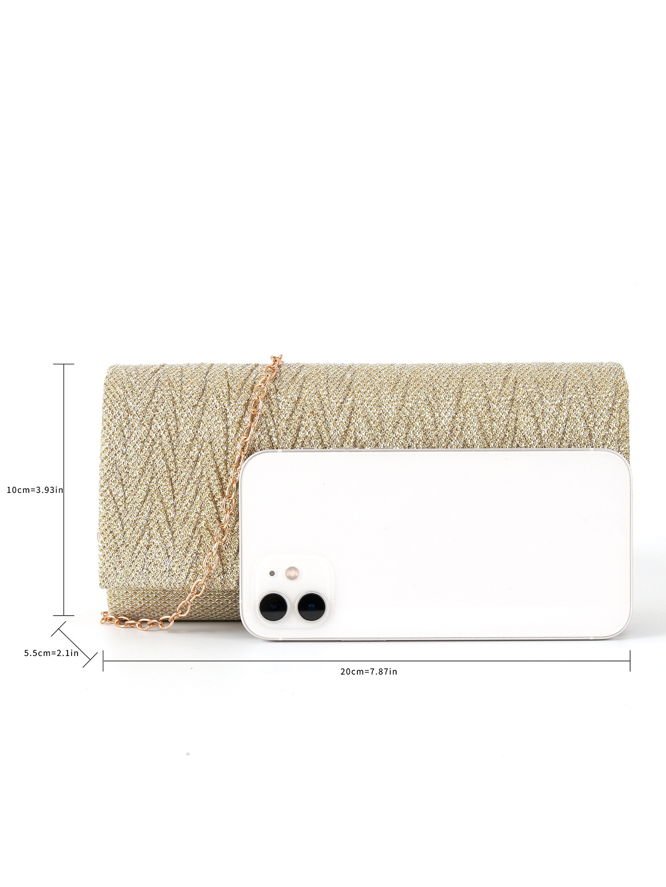 Beautiful Gold Clutch Purse,   - Women Bags Pk avaliação e preço