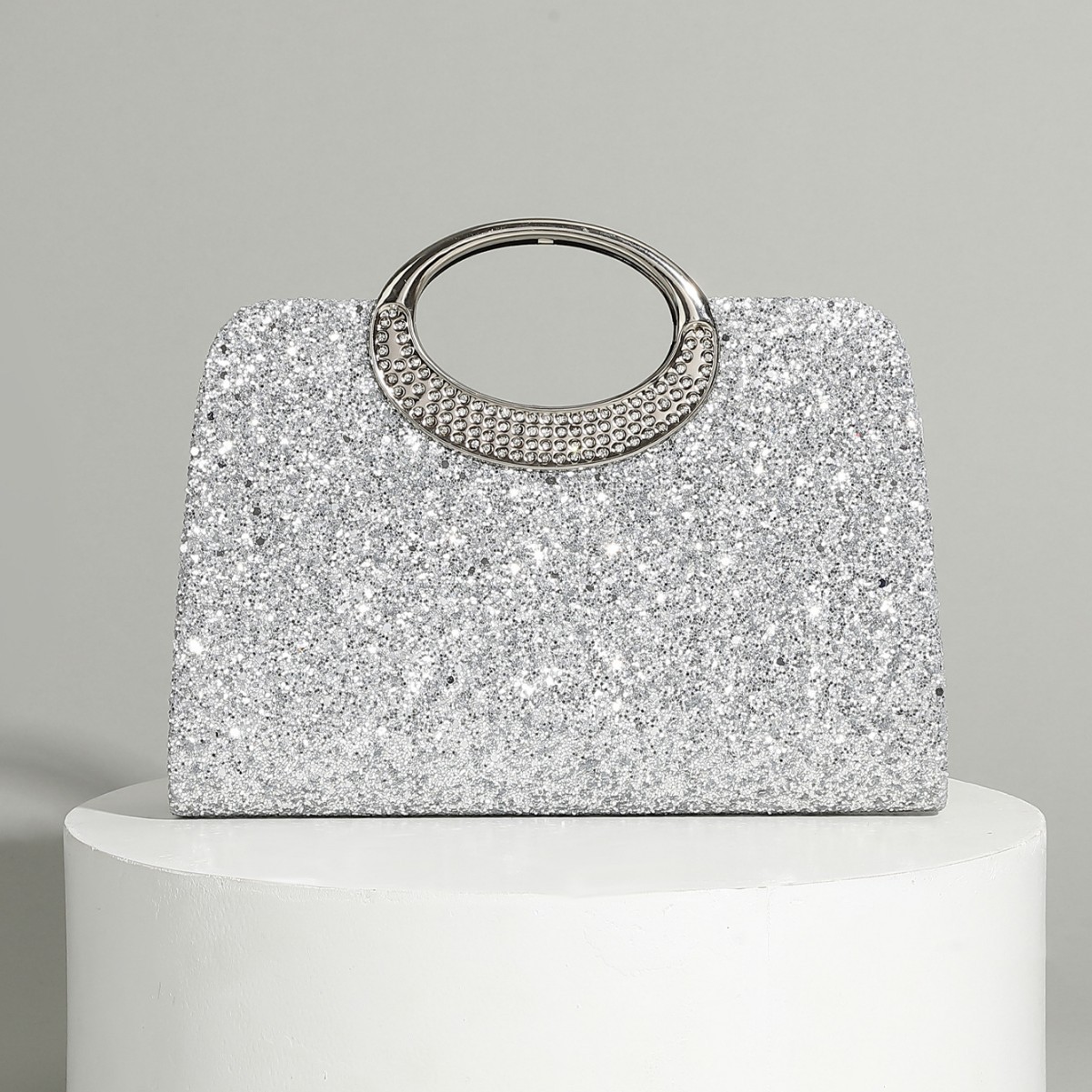 Vintage big ring handbag textu - Women Bags In Trend avaliação e preço