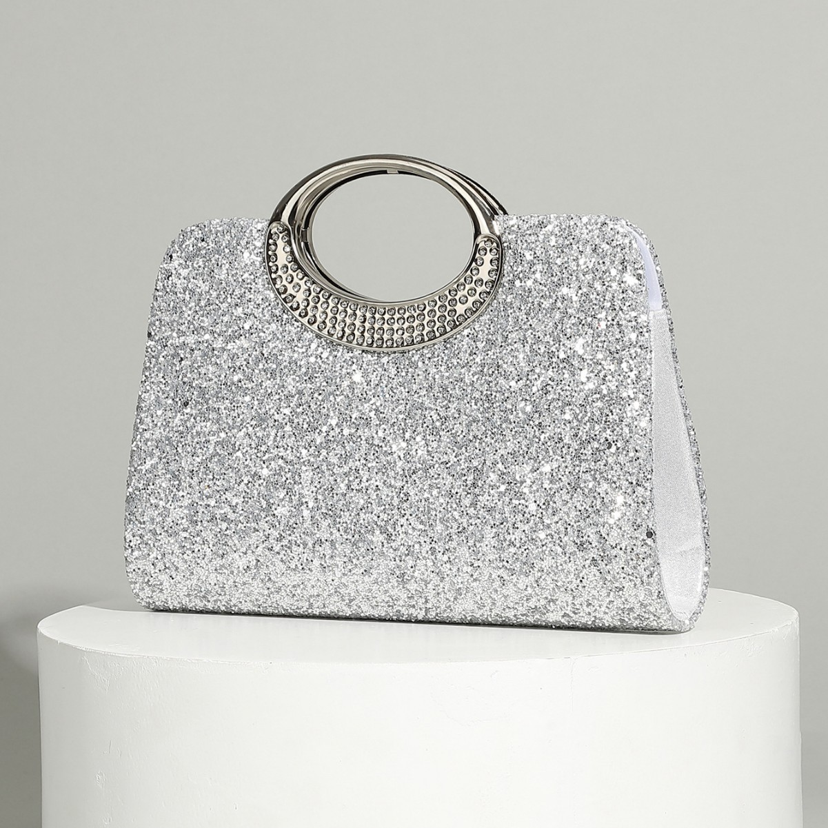 Vintage big ring handbag textu - Women Bags In Trend avaliação e preço