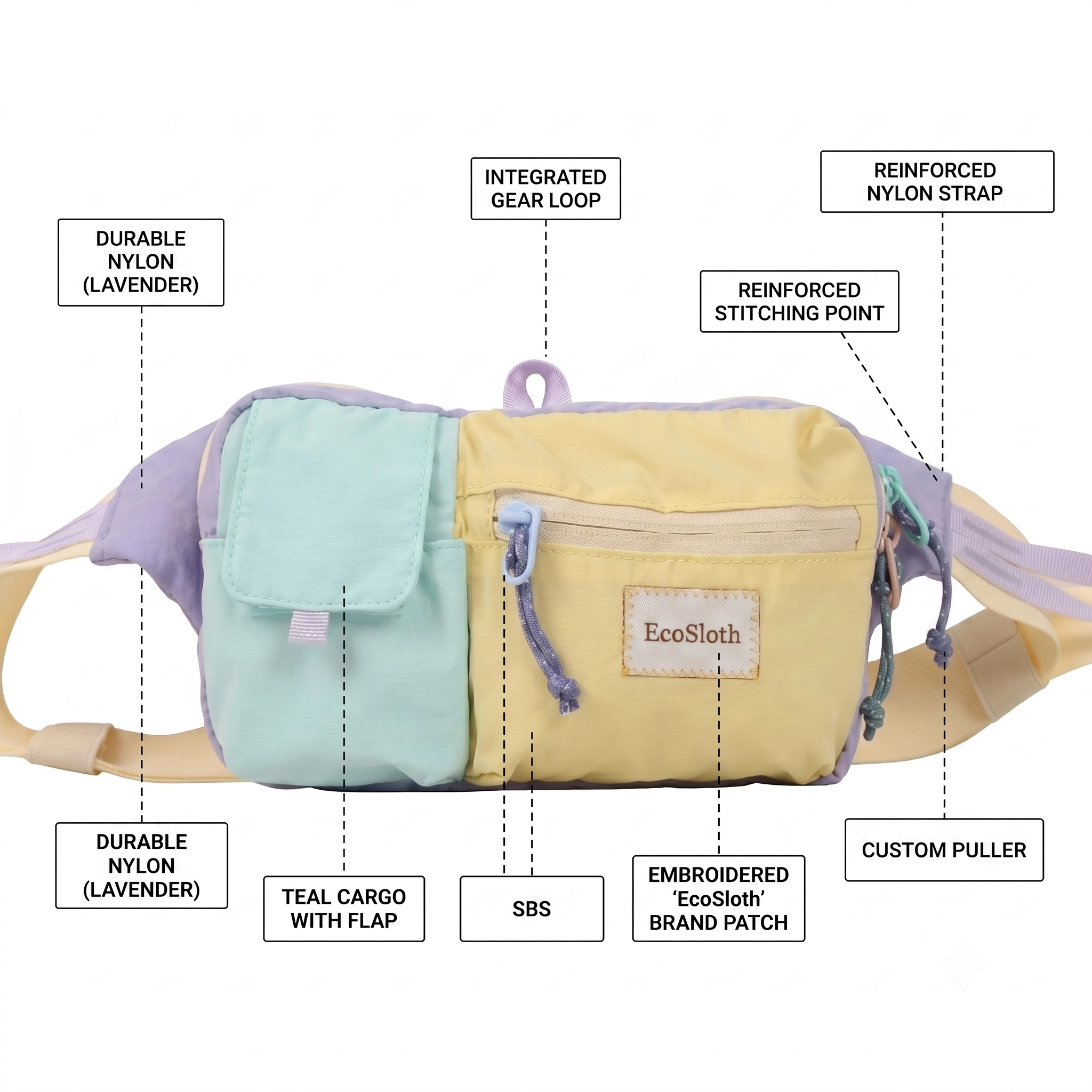EcoSloth Fanny Packs for Women - Women'S Bags Everyday avaliação e preço