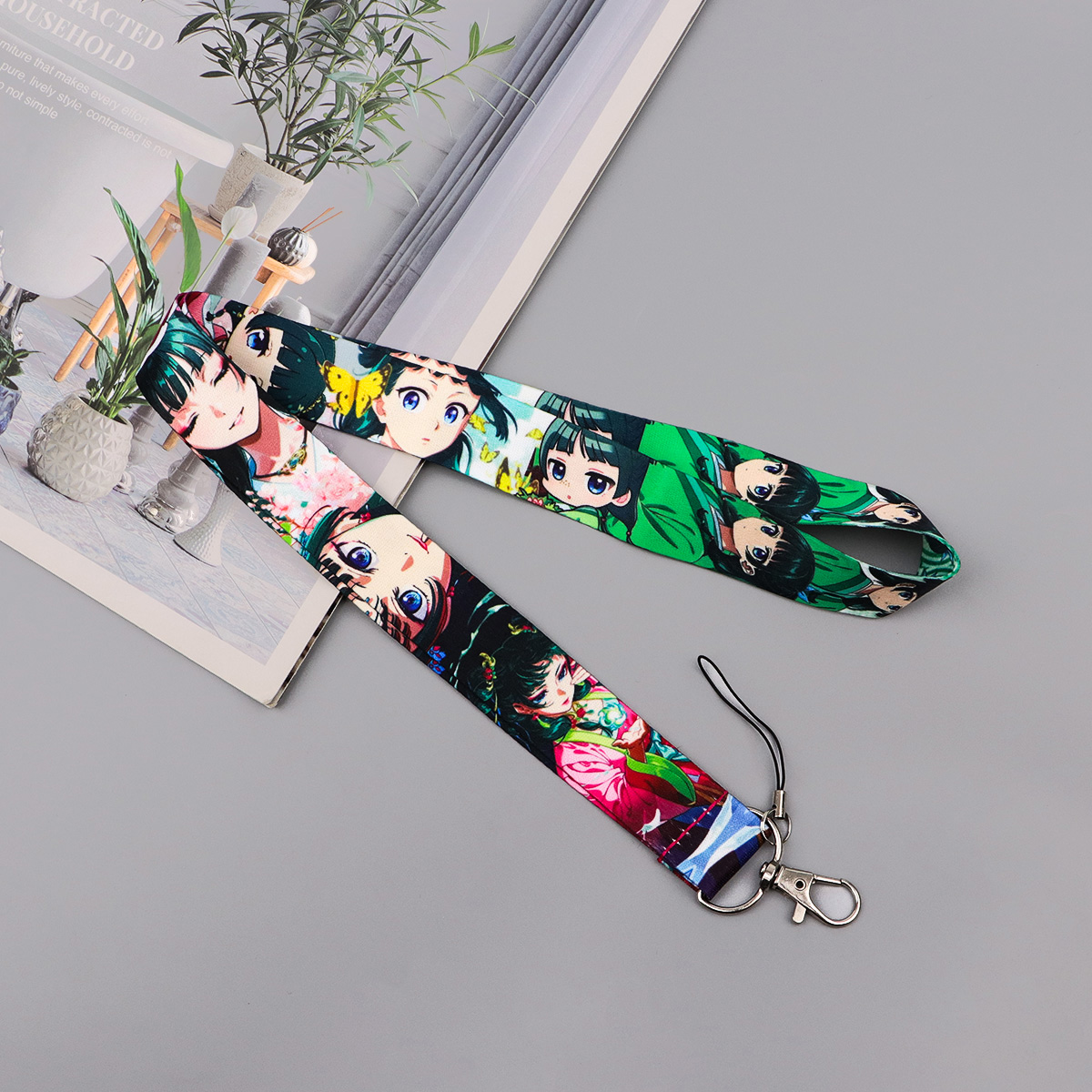 Cute Anime Girl Lanyard Neck S - Women'S Japanese Bags avaliação e preço