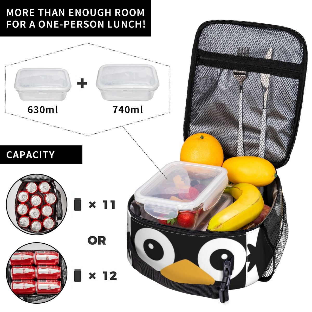 Cute Vector Penguin Insulated  - Women Bags Vector avaliação e preço